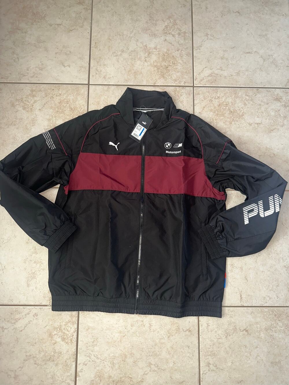PUMA BMW M Motorsport SDS 2.0 Men’s Full-Zip Jacket Size L NWT